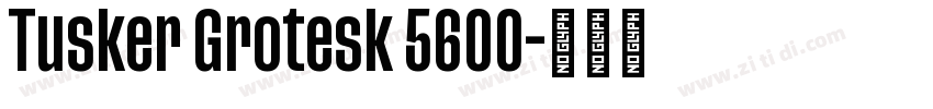 Tusker Grotesk 5600字体转换